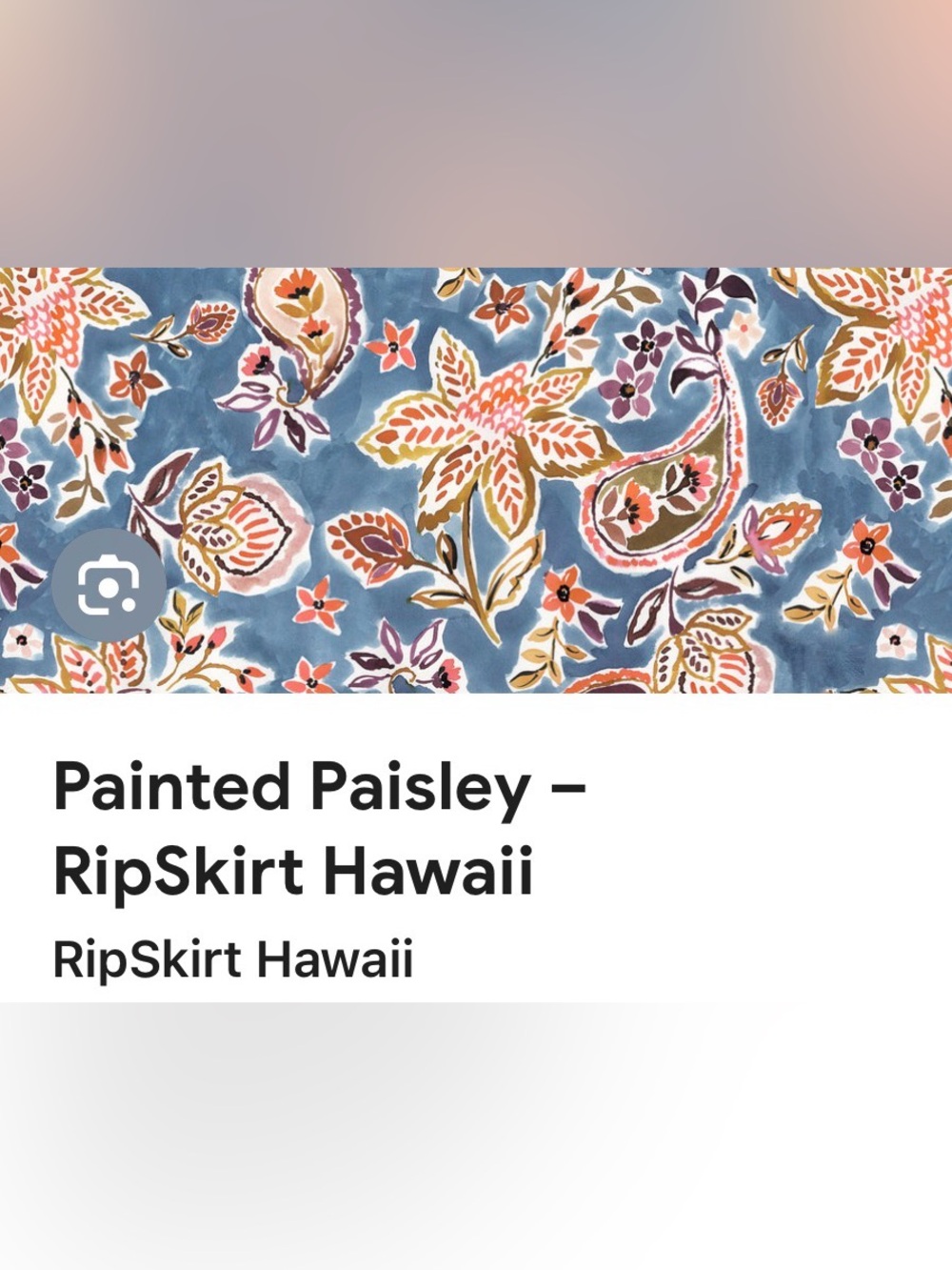 RipSkirt Hawaii Painted Paisley Lounge Dress M/L